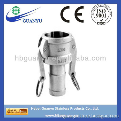304 316 stainless steel quick coupling type C hose shank, with factory price